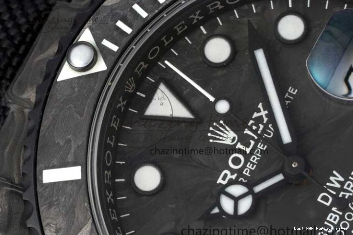 Good Copy Rolex Watches DIW Black Edition Carbon Black Strap AllSeason Nylon VSF 1:1 White VS Dial Best 2165 on Submariner 0121